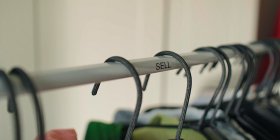 Hangers on clothes rack