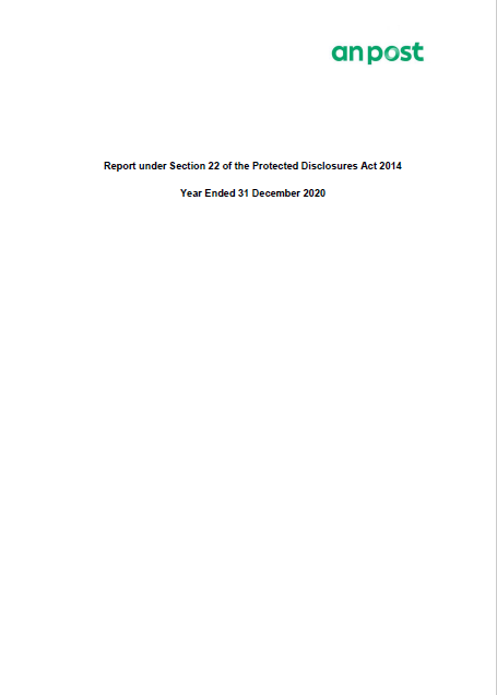 Protected Disclosures Report 2020
